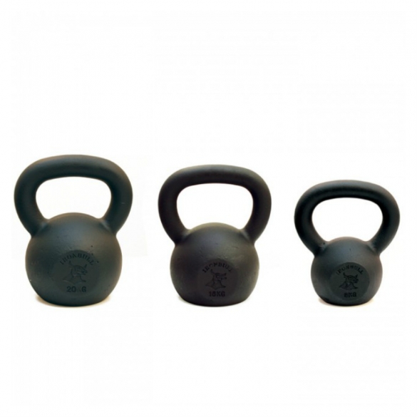 Sanden kettlebell gietijzer gecoat 24 Kilogram 450124 450124